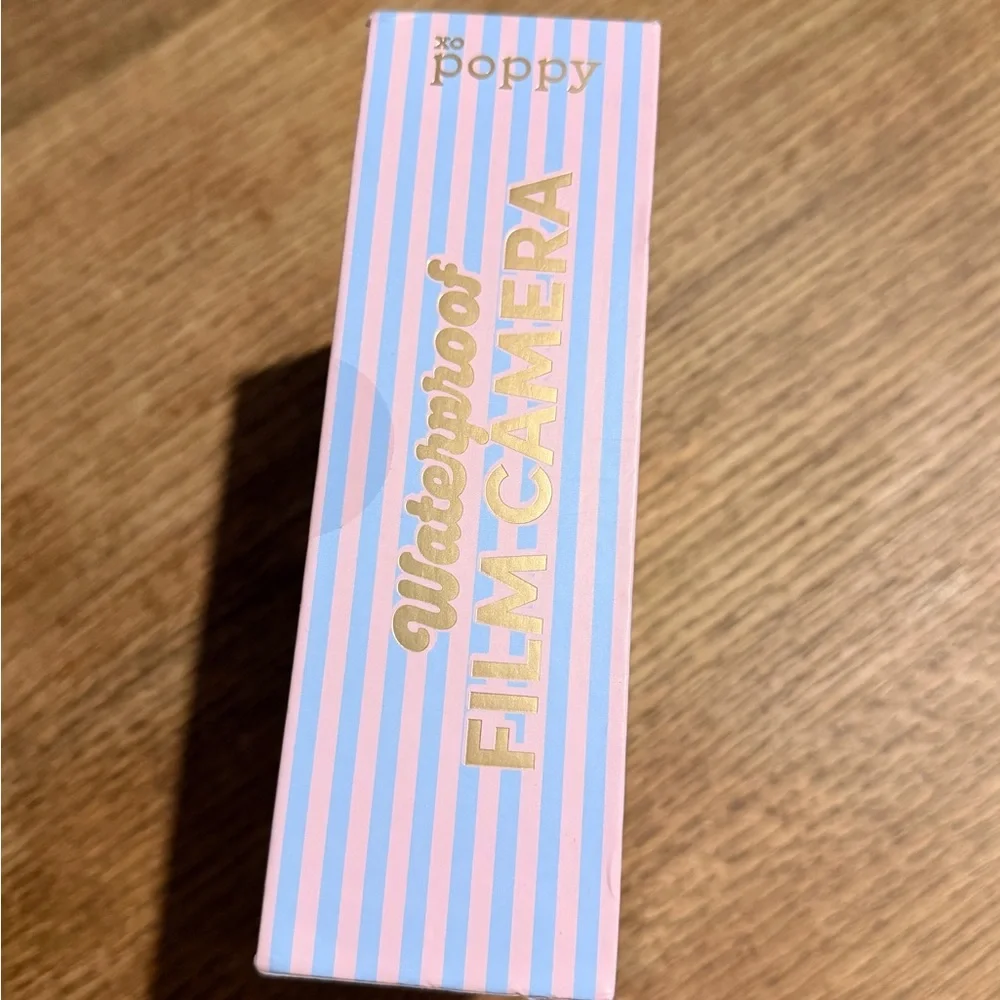 XO Poppy Waterproof Film Camera - Pink & blue Stripe